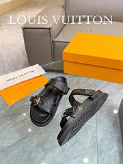 	 Bagsaaa Louis Vuitton Bom Dia Flat Comfort Mule Monogram Black - 3