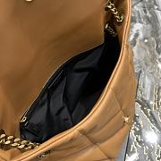 Bagsaaa YSL Puffer Medium Chain Bag in Quilted Lambskin Dark Honey - 35 X 23 X 13,5 CM - 2