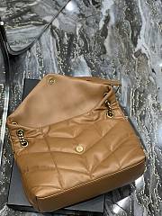 Bagsaaa YSL Puffer Medium Chain Bag in Quilted Lambskin Dark Honey - 35 X 23 X 13,5 CM - 4