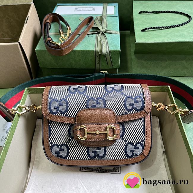 Bagsaaa Gucci Horsebit 1955 mini bag - 20.5*14*5cm - 1