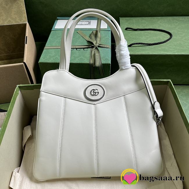 Bagsaaa Gucci Petite GG small tote white bag - 28x 21x 6.5cm - 1