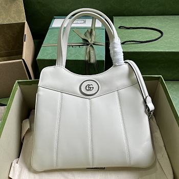Bagsaaa Gucci Petite GG small tote white bag - 28x 21x 6.5cm