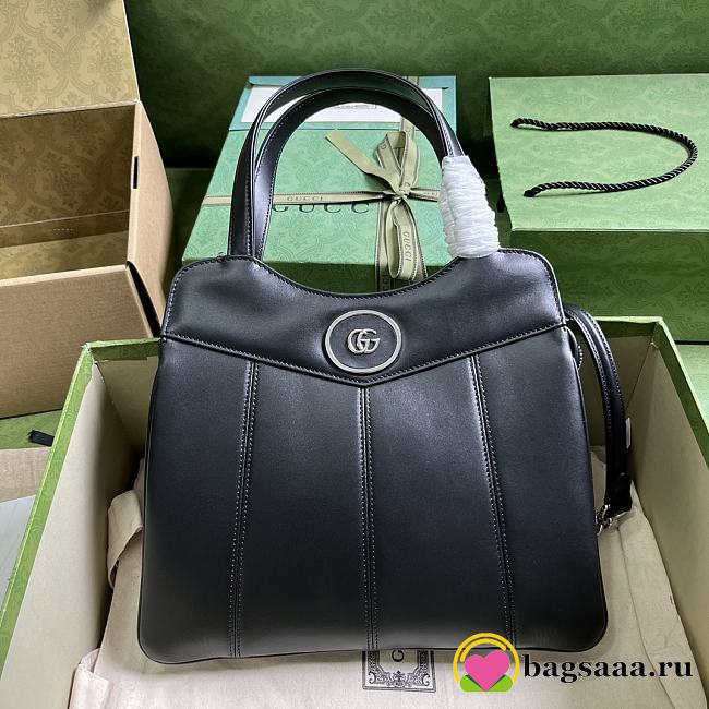 	 Bagsaaa Gucci Petite GG small tote black bag - 28x 21x 6.5cm - 1