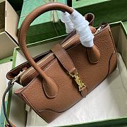 	 Bagsaaa Gucci Jackie 1961 small natural grain brown tote - 30x 23x 12cm - 4