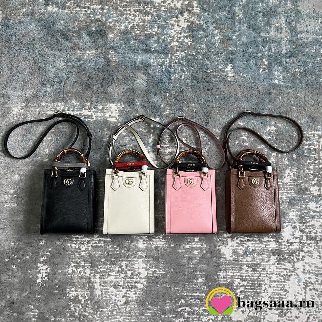 Bagsaaa Gucci Diana mini tote bag - 15.5x 19.5x 6cm - 1