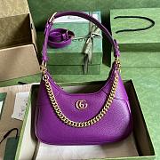 	 Bagsaaa Gucci Aphrodite small shoulder purple bag - 25x 19x 7cm - 1