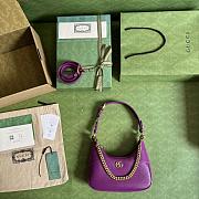	 Bagsaaa Gucci Aphrodite small shoulder purple bag - 25x 19x 7cm - 3