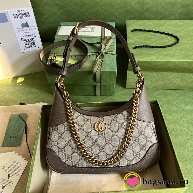 	 Bagsaaa Gucci Aphrodite small shoulderbeige GG bag - 25x 19x 7cm - 1