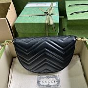 Bagsaaa Gucci GG Marmont matelassé chain mini black bag - 20x14.5x4cm - 2
