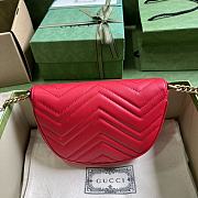 	 Bagsaaa Gucci GG Marmont matelassé chain mini red bag - 20x14.5x4cm - 6