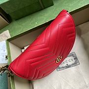 	 Bagsaaa Gucci GG Marmont matelassé chain mini red bag - 20x14.5x4cm - 5