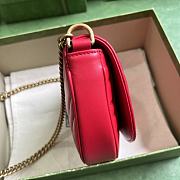 	 Bagsaaa Gucci GG Marmont matelassé chain mini red bag - 20x14.5x4cm - 2