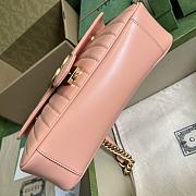 Bagsaaa Gucci GG Marmont small shoulder bag peach leather - 26x 15x 7cm - 6