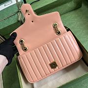 Bagsaaa Gucci GG Marmont small shoulder bag peach leather - 26x 15x 7cm - 4