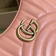 Bagsaaa Gucci GG Marmont matelassé peach leather mini bag - 21.5x 11x 5cm - 4