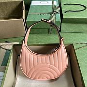 Bagsaaa Gucci GG Marmont matelassé peach leather mini bag - 21.5x 11x 5cm - 2