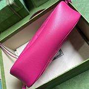 Bagsaaa Gucci GG Marmont matelassé small shoulder hot pink bag - 24x 13x 7cm - 4