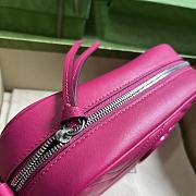 Bagsaaa Gucci GG Marmont matelassé small shoulder hot pink bag - 24x 13x 7cm - 2