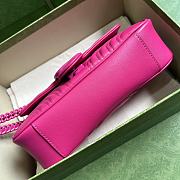 Bagsaaa Gucci GG Marmont matelassé shoulder hot pink bag - 22X 13 x 6 cm - 4