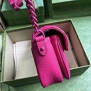 	 Bagsaaa Gucci GG Marmont matelassé shoulder hot pink bag (wiht 2 straps) - 26.5x 13x 7 - 6