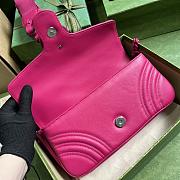 	 Bagsaaa Gucci GG Marmont matelassé shoulder hot pink bag (wiht 2 straps) - 26.5x 13x 7 - 5