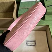 	 Bagsaaa Gucci Aphrodite mini shoulder bag light pink - W21cm x H12cm x D4cm - 5