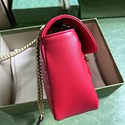 Bagsaaa Gucci GG Marmont matelassé shoulder red bag - 26x 15x 7cm - 4