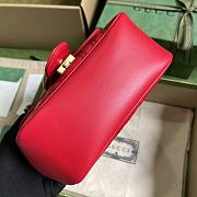 Bagsaaa Gucci GG Marmont mini red shoulder bag - 18x 15 x8cm - 2