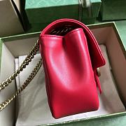 Bagsaaa Gucci GG Marmont mini red shoulder bag - 18x 15 x8cm - 5
