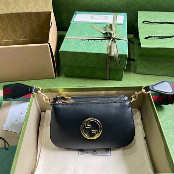 Bagsaaa Gucci Blondie GG mini black bag - 20x 13x 2.5cm 