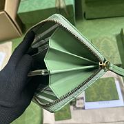 Bagsaaa Gucci GG Marmont matelassé zip wallet sage green - 19 x 10.5 x 2cm - 4