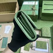 Bagsaaa Gucci GG Marmont continental wallet sage green - 19 x 10.5 x 3cm - 5