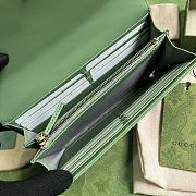 Bagsaaa Gucci GG Marmont continental wallet sage green - 19 x 10.5 x 3cm - 2
