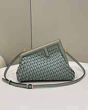 Bagsaaa Fendi First Small braided leather bag - 26x18x9.5cm - 5