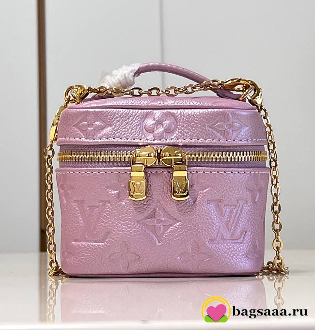 Bagsaaa Louis Vuitton Micro Vanity Purple Pearly Lilac Bag - 11 x 10 x 8 cm - 1