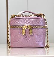 Bagsaaa Louis Vuitton Micro Vanity Purple Pearly Lilac Bag - 11 x 10 x 8 cm - 1