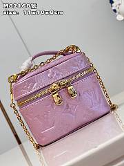 Bagsaaa Louis Vuitton Micro Vanity Purple Pearly Lilac Bag - 11 x 10 x 8 cm - 5