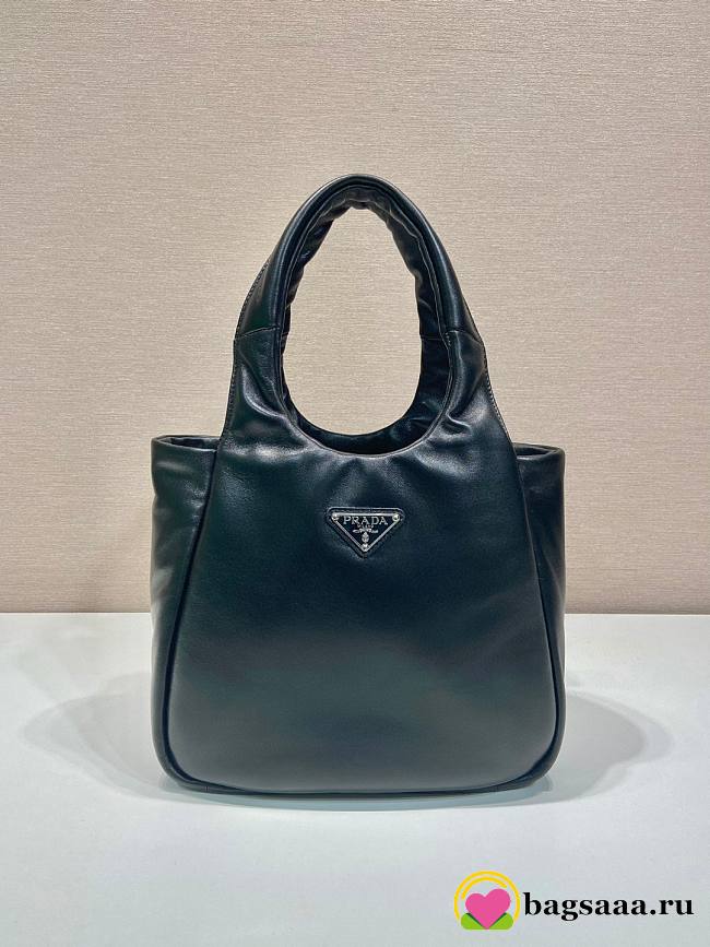 Bagsaaa Prada padded Prada Soft nappa-leather black bag - 30*26*17cm - 1
