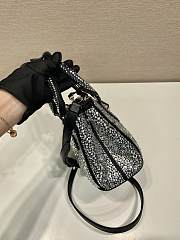 Bagsaaa Prada Galleria satin mini-bag with black crystals - 20*14.5*9.5cm - 6