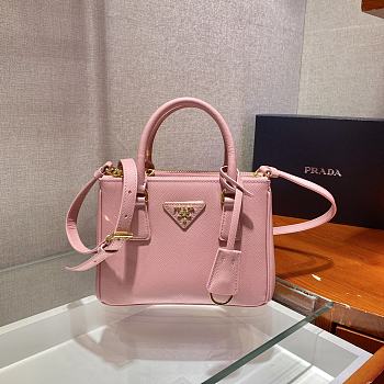 	 Bagsaaa Prada Galleria Saffiano leather pink mini-bag - 20x15x9.5cm