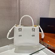 	 Bagsaaa Prada Galleria Saffiano leather white mini-bag - 20x15x9.5cm - 4