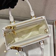 	 Bagsaaa Prada Galleria Saffiano leather white mini-bag - 20x15x9.5cm - 3