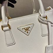 	 Bagsaaa Prada Galleria Saffiano leather white mini-bag - 20x15x9.5cm - 2