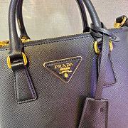 	 Bagsaaa Prada Galleria Saffiano leather black mini-bag - 20x15x9.5cm - 5