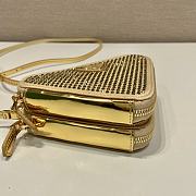 	 Bagsaaa Prada Embellished satin and leather mini pouch gold - 15x10x5cm - 6