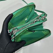 	 Bagsaaa Prada Saffiano leather mini-pouch green - 15x10x5cm - 2