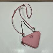 	 Bagsaaa Prada Saffiano leather mini-pouch pink - 15x10x5cm - 6