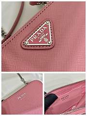 	 Bagsaaa Prada Saffiano leather mini-pouch pink - 15x10x5cm - 2