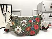 Bagsaaa Gucci Floral Multicolor GG Supreme Canvas Shoulder Bag Crossbody - 36x23x8cm - 3