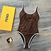 Bagsaaa Fendi One Piece in FF Brown and White - 1